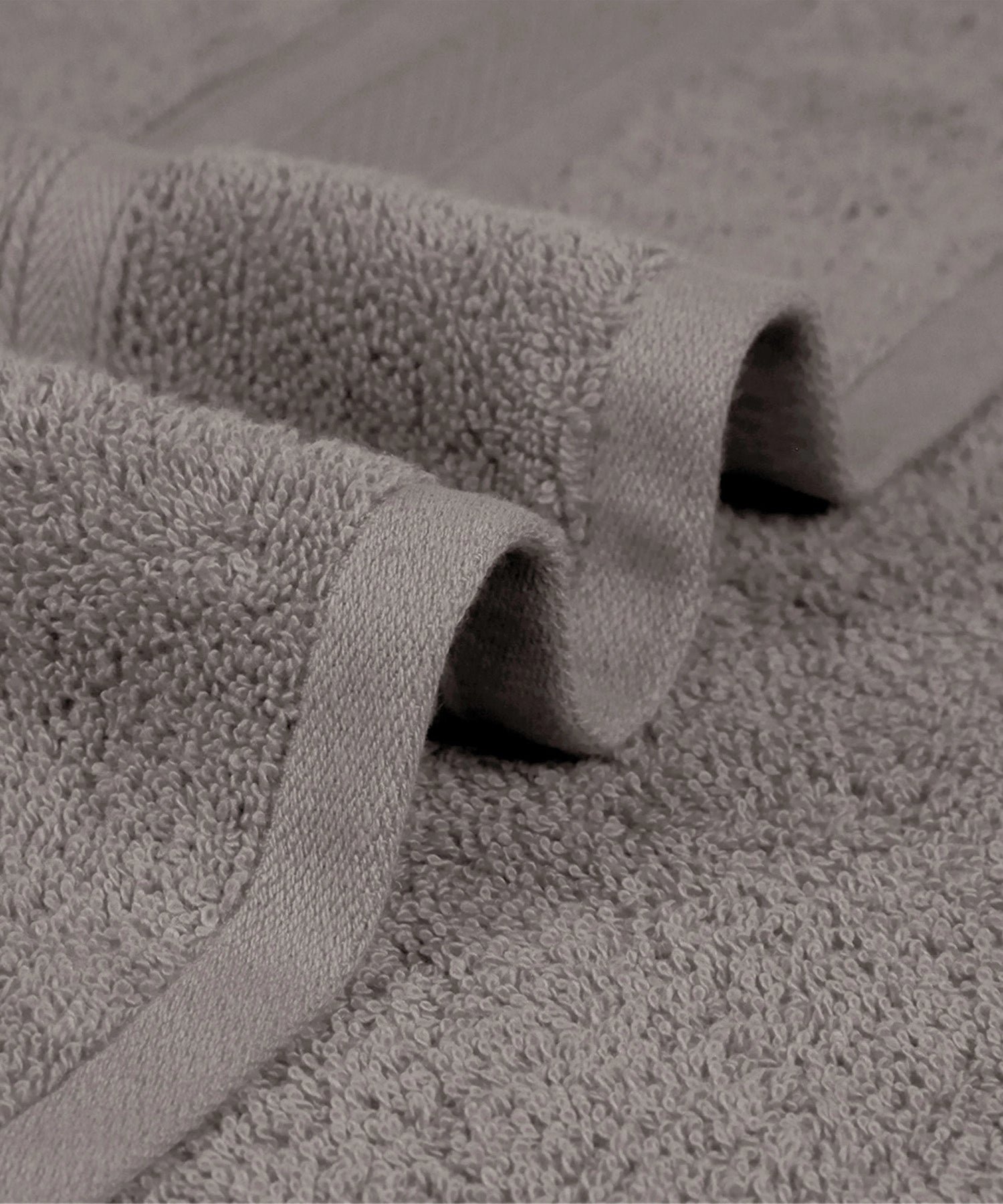 Soft Comfort 2Pc Bath Towel Set, Charcoal|509 GSM Cotton|Air Rich Technology - Image 5