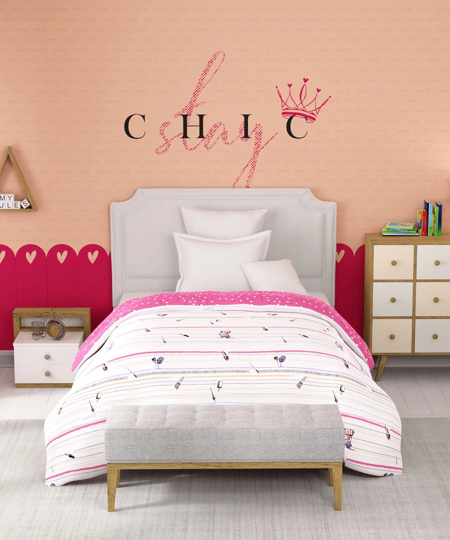 Juniors Single AC Comforter, Slumber Party|144 TC Cotton