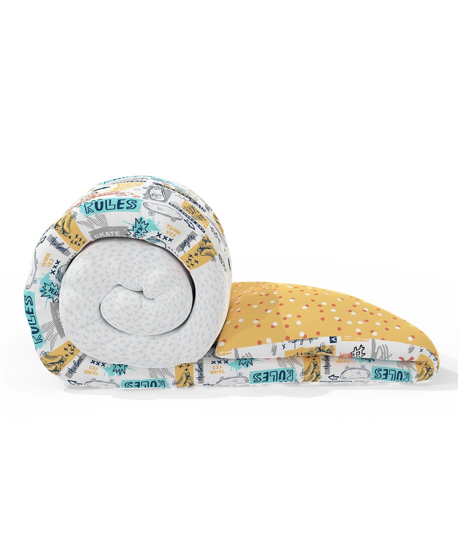 Juniors Single AC Comforter, Streetstyle Skate|144 TC Cotton - Image 4