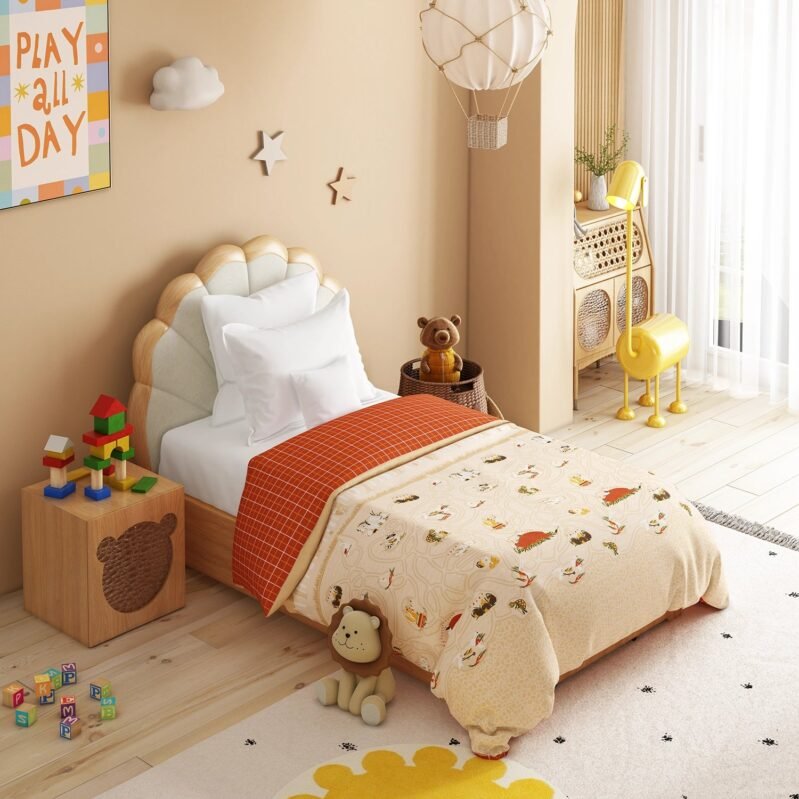 Juniors Single AC Comforter, Burrow Bros| 144TC Cotton