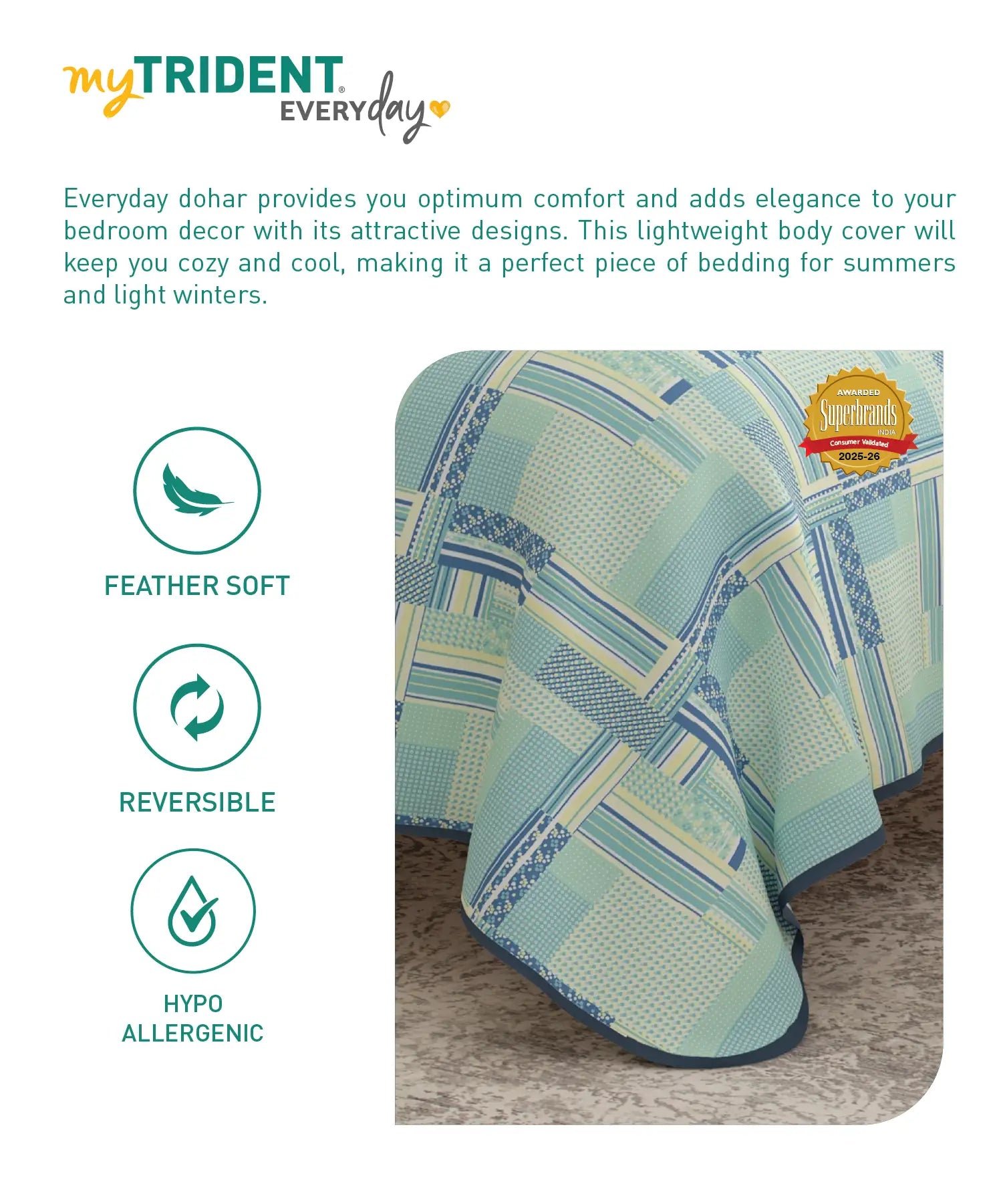 Everyday Single Dohar, Mazikien|95 GSM Micro Polyester|Reversible - Image 5
