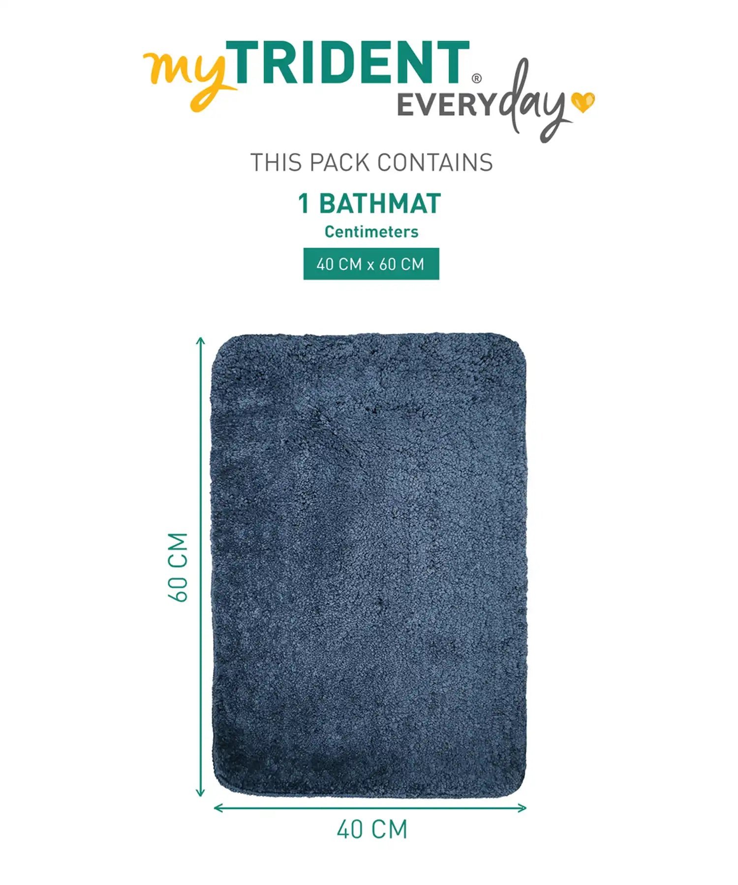 Everyday Bathmat, Elegant Blue|2000 GSM|Anti Skid - Image 8